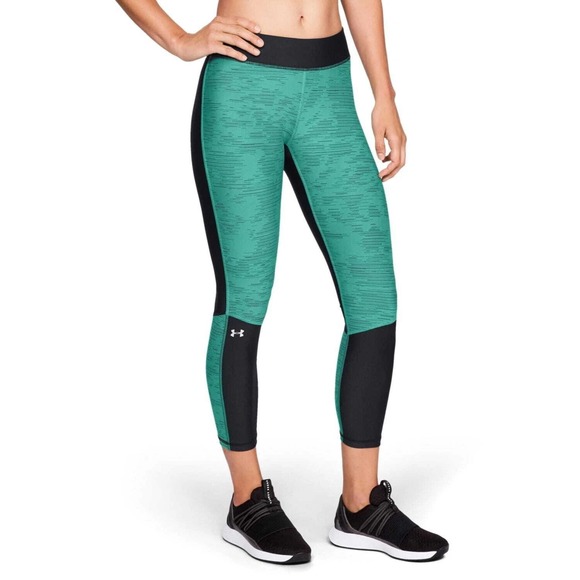 Under Armour Pants - Under Armour Heatgear Jacquard Ankle Crop Leggings Womens Medium Compression